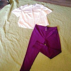 Blouse and pant set
